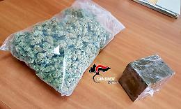 In auto con hashish e marijuana, arrestati padre e figlia