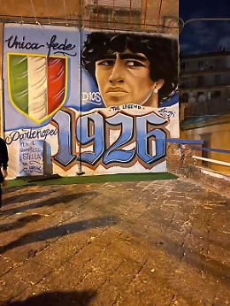Murale per Maradona a Santa Teresa