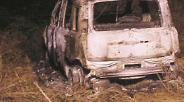 Cadavere in un'auto bruciata, indagini a Montesarchio