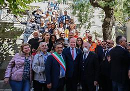 Avellino, il principe Alberto di Monaco visita il borgo di Monteverde