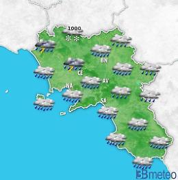 Dopo il caldo c’è la pioggia, in Campania è allerta