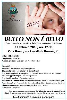"Bullo non è bello", flash mob in piazza Troisi e incontro con la madre di Arturo 
