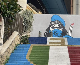 Murale piazza Ottocalli, Borrelli: «Basta simboli di violenza»
