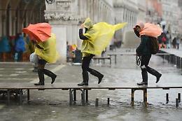 Record acqua alta a Venezia