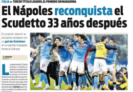 Anche la stampa estera celebra lo scudetto del Napoli