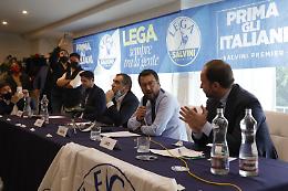 Salvini a Napoli: «Modello De Luca? È quello dei Fantastici 4»
