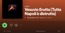 «Vesuvio erutta», coro-vergogna degli ultrà su Spotify