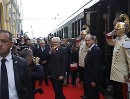 I 180 anni della linea ferroviaria Napoli-Portici, Mattarella ricorda i poliziotti uccisi: «Servitori dello Stato e della comunità»