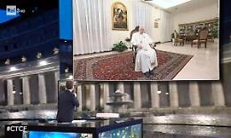 Papa Francesco da Fazio: «Serve accordo Ue sui migranti»