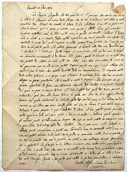 Biblioteca nazionale di Napoli acquisisce lettera autografa di Leopardi