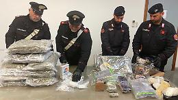 Droga e armi murate nelle pareti, maxisequestro nel Napoletano