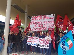 Comdata, presidio dei lavoratori a Pozzuoli