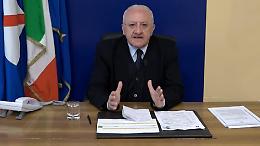 Appalti Covid, De Luca: «Gare in assoluta trasparenza»