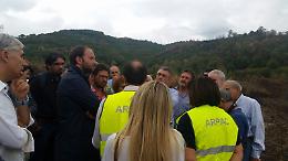 Commissione Terra dei fuochi, sopralluogo a Sessa Aurunca