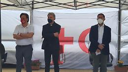 Don Mimmo Battaglia alla Croce Rossa: avete sfidato la paura