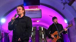 Guerra in Ucraina: U2, live a sorpresa nella metropolitana di Kiev