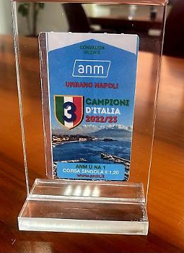 Scudetto Napoli, biglietto celebrativo dell'Anm
