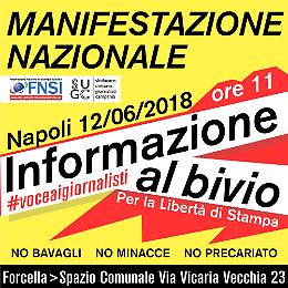 Giornalisti in Piazza Forcella