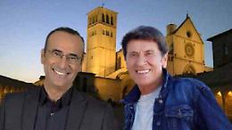 “Con il cuore, nel nome di Francesco”, Gianni Morandi e Carlo Conti da Assisi su Raiuno
