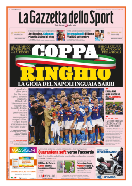 Figurina Panini extra per il trionfo del Napoli in Coppa Italia