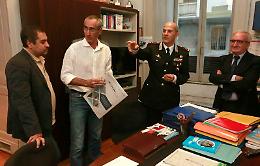 Visita al “Roma" del comandante provinciale dei Carabinieri di Napoli