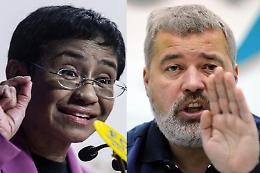 Nobel Pace 2021 a giornalisti Maria Ressa e Dmitry Muratov