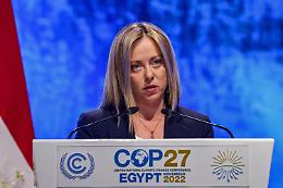 Meloni debutta tra i "grandi" a Cop27, sostegno a Kiev e bilaterale con al Sisi