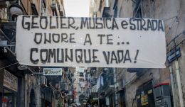 Festival di Sanremo, a Napoli striscioni per Geolier