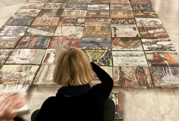 Mosaici di Carta, al MANN la mostra di Caroline Peyron e il laboratorio di collage
