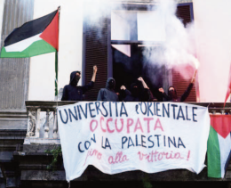 Occupato anche il liceo Vico: «Solidarietà con la Palestina»
