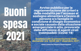 Covid, a Napoli 16.597 domande per i buoni spesa