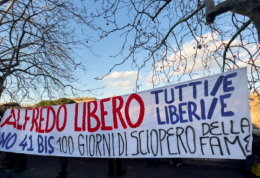 Cospito: «Hanno deciso di tumularmi»