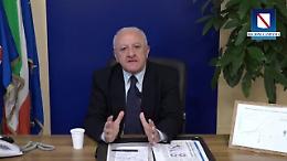 De Luca: «Governo irresponsabile, in Campania taglio di 170 scuole