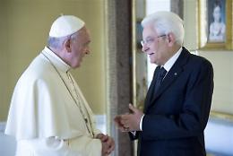 Il Papa in visita al Quirinale