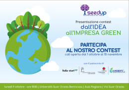 "Dall'Idea all'Impresa Green", al Suor Orsola Benincasa parte il contest di Seedup