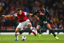 Il Napoli sconfitto nel primo tempo dall’Arsenal