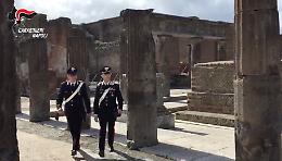 Scavi di Pompei, controlli dei carabinieri contro le attività irregolari