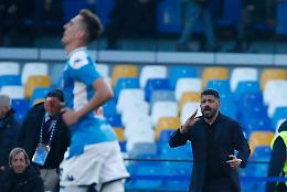 De Laurentiis positivo, negativi Gattuso e i calciatori