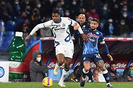 Napoli-Inter 1-1, Dzeko risponde ad Insigne