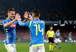 Il Napoli si riscatta in Europa League, tre gol al Salisburgo e quarti ipotecati