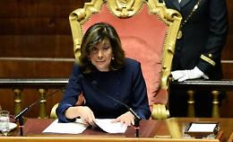 Casellati: «Sfiducia, se la capigruppo non trova unanimità, deciderà il Senato»