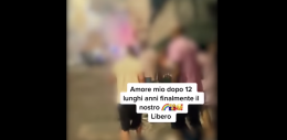 Scarcerazione e fuochi d'artificio, video virale su Tiktok