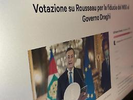 Governo Draghi e caos M5S, boom petizione: «Ripetere voto Rousseau»
