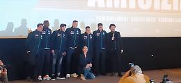 I giocatori del Napoli all'anteprima del nuovo film di Siani