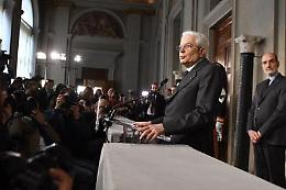 Mattarella: «È stallo, serve governo»