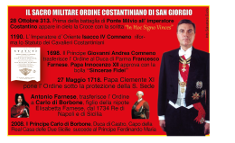 L’Ordine Costantiniano, dall’Impero ai Borbone