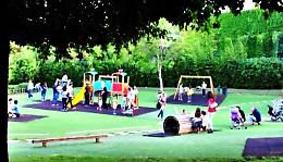 Un'area giochi dove morì l'innocente Ciro Colonna