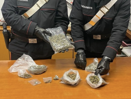 Mezzo chilo di marijuana sequestrato dai carabinieri a Pimonte