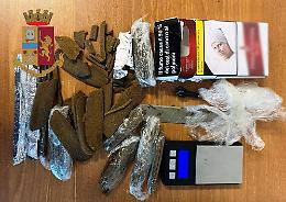 Lancia droga dalla finestra, arrestato