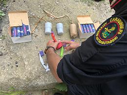 Blitz sui Monti Lattari a caccia di armi e droga